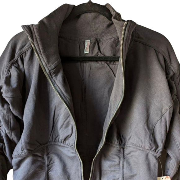 Free People Cargo Pocket Zip Jacket | Elevated Athleisure Staple Sz M NWT - Picture 6 of 14